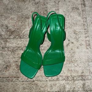 Kelly green heels
